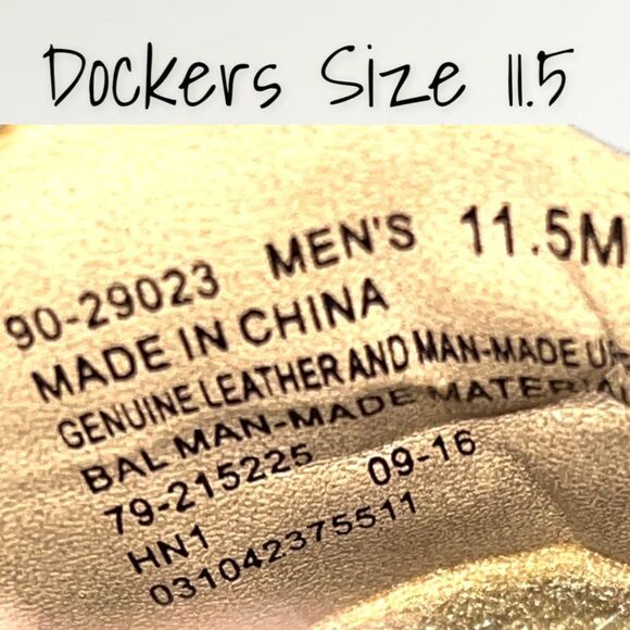 Dockers Brown Leather Men’s Loafers - Size 11.5 - Picture 7 of 8